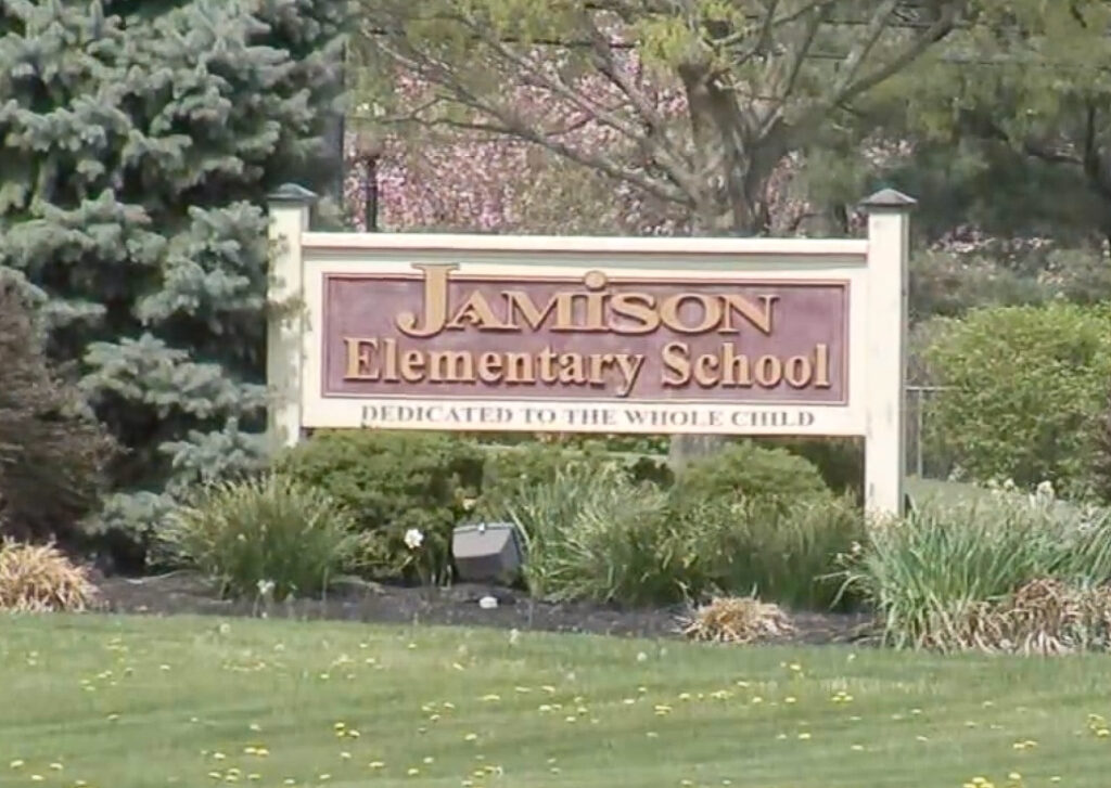jamison-elementary-school-bucks-county a sign for Jamison Elementary School