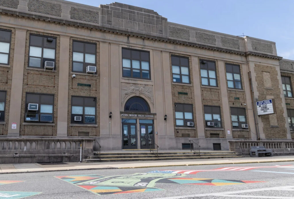 penn-wood-high-school-file outside Penn Wood High School