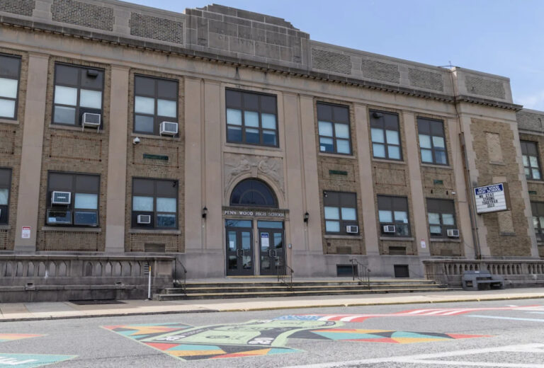 outside Penn Wood High School