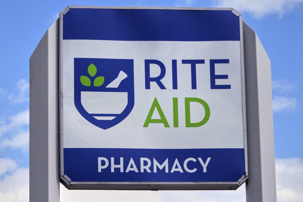 Rite Aid A sign for a Rite Aid Pharmacy