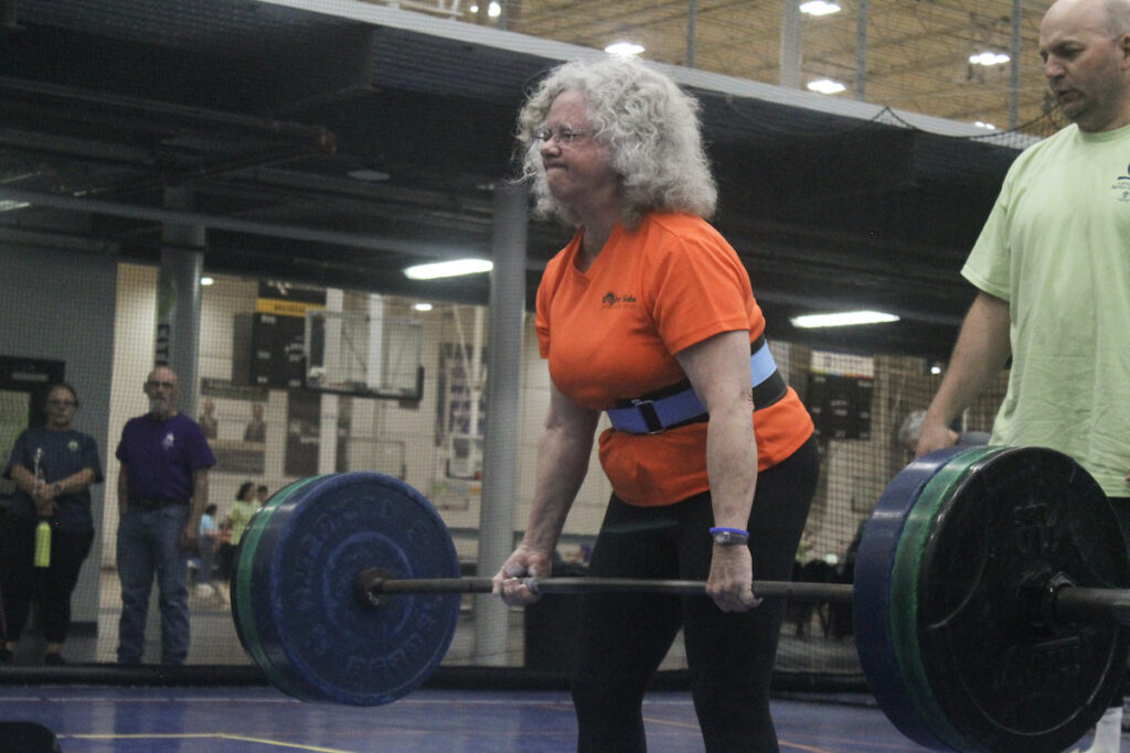 Martha MacAdam competes in the Lancaster Senior Games