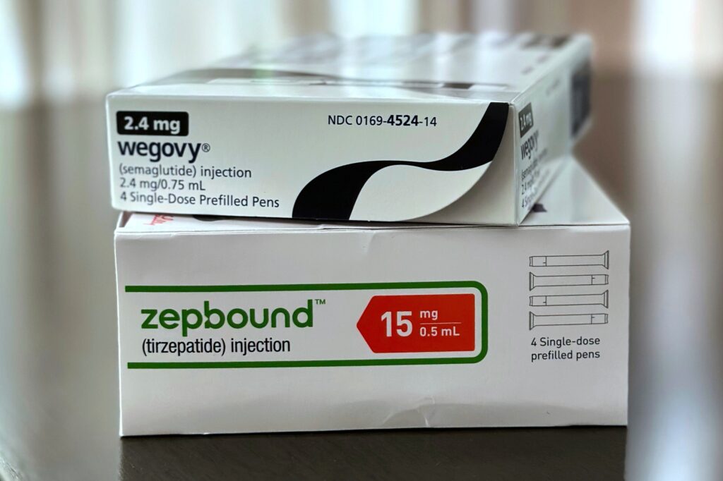 wegovy-zepbound Boxes for the medications Wegovy and Zepbound