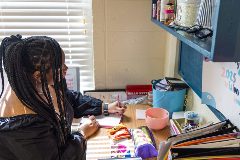 A HomeWorks Trenton scholar studying