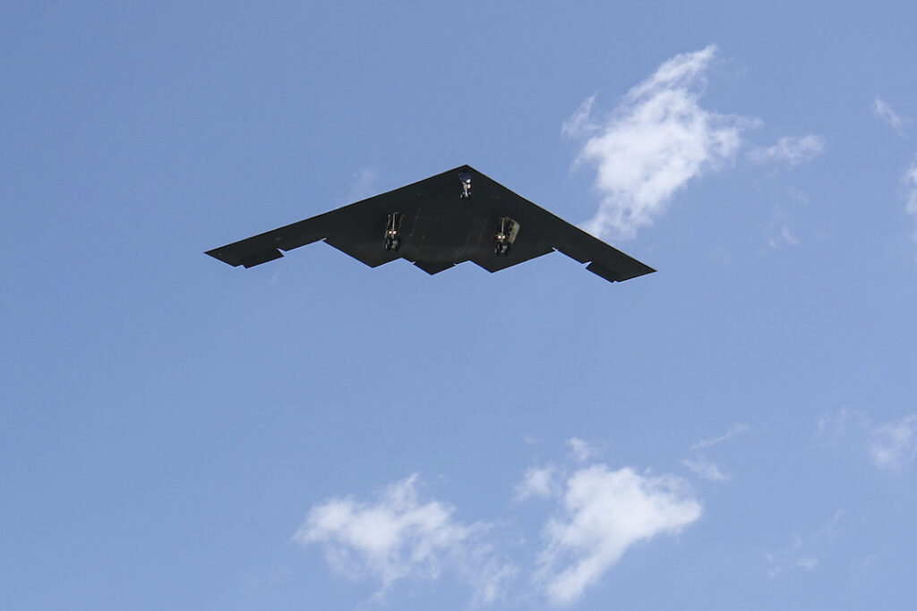 Mideast Wars US Iran Strike A B-2 bomber arrives at Whiteman Air Force Base Mo., Sunday, June 22, 2025. (AP Photo/David Smith)
