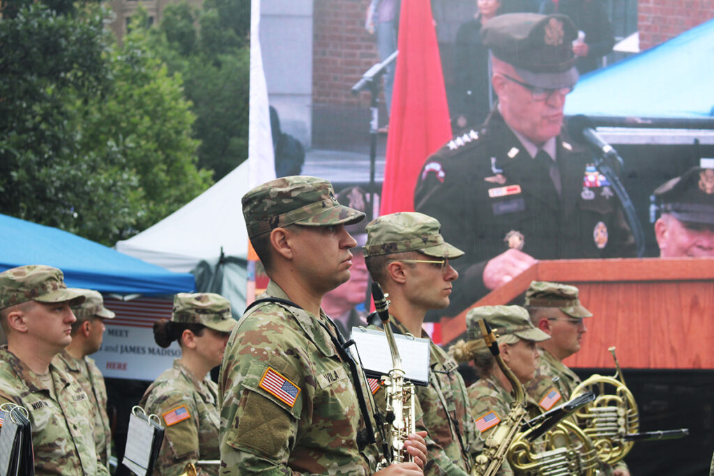 On Saturday, the U.S. Army celebrated its 250th anniversary at Independence Mall in Philadelphia. (Emily Neil/WYY)