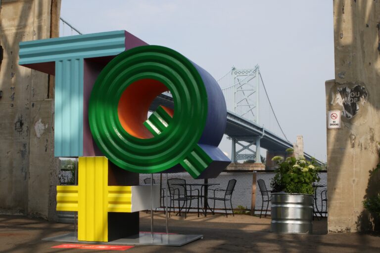 The In Plain Sight sculpture at Cherry Street Pier