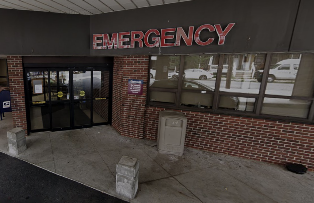 Entrance to an emergency room