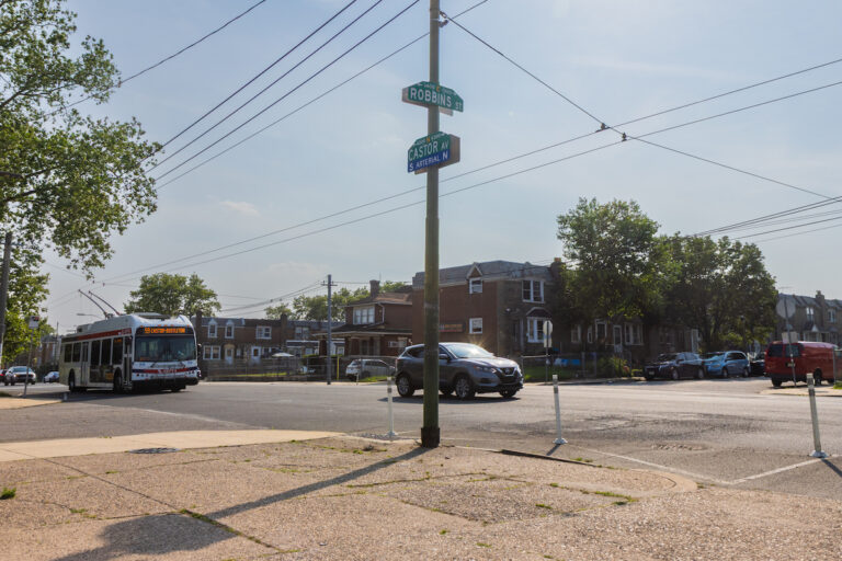 Street intersection in Northeast Philadelphia