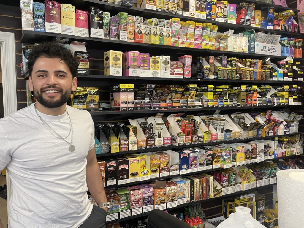 Adam Alz in the store