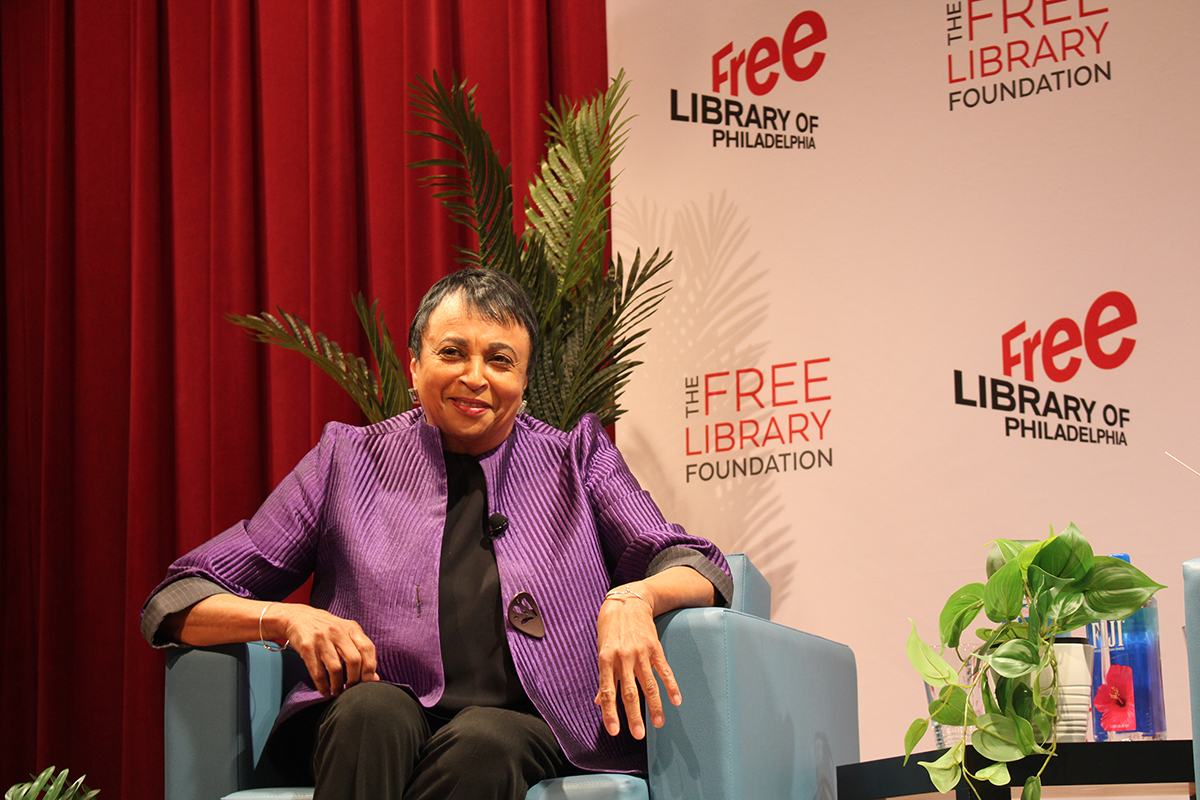 Carla Hayden, 14th Librarian of Congress, said she worked to make the Library of Congress more accessible to a wider audience during her nearly 10-year tenure there. (Emily Neil/WHYY)