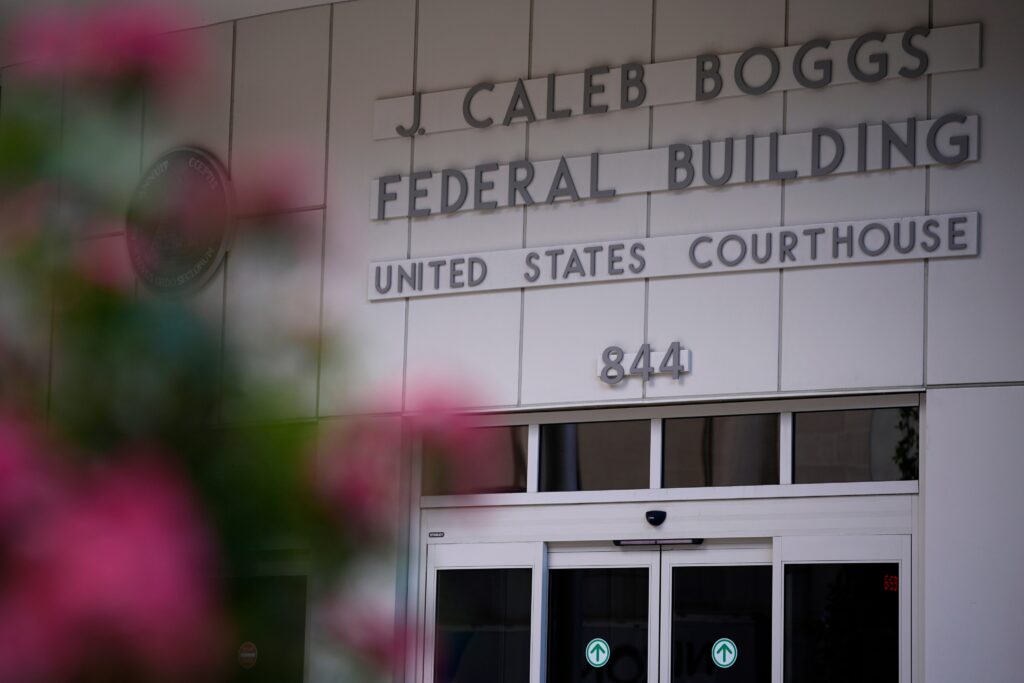 outside the J. Caleb Boggs Federal Building United States Courthouse