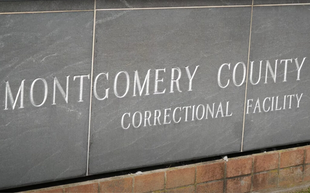 montgomery-county-correctional-facility-pennsylvania-file A sign for the Montgomery County Correctional Facility