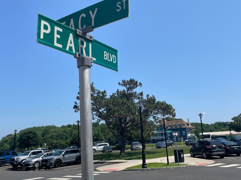 Stacy Street at East Pearl Boulevard in Burlington, N.J.