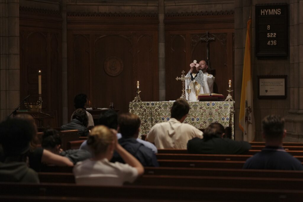 The Rev. Zachary Swantek, Princeton University’s Catholic chaplain