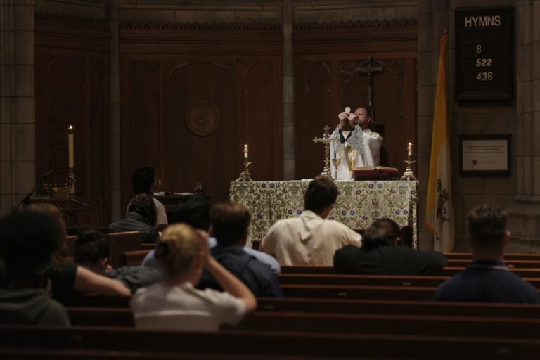 The Rev. Zachary Swantek, Princeton University’s Catholic chaplain