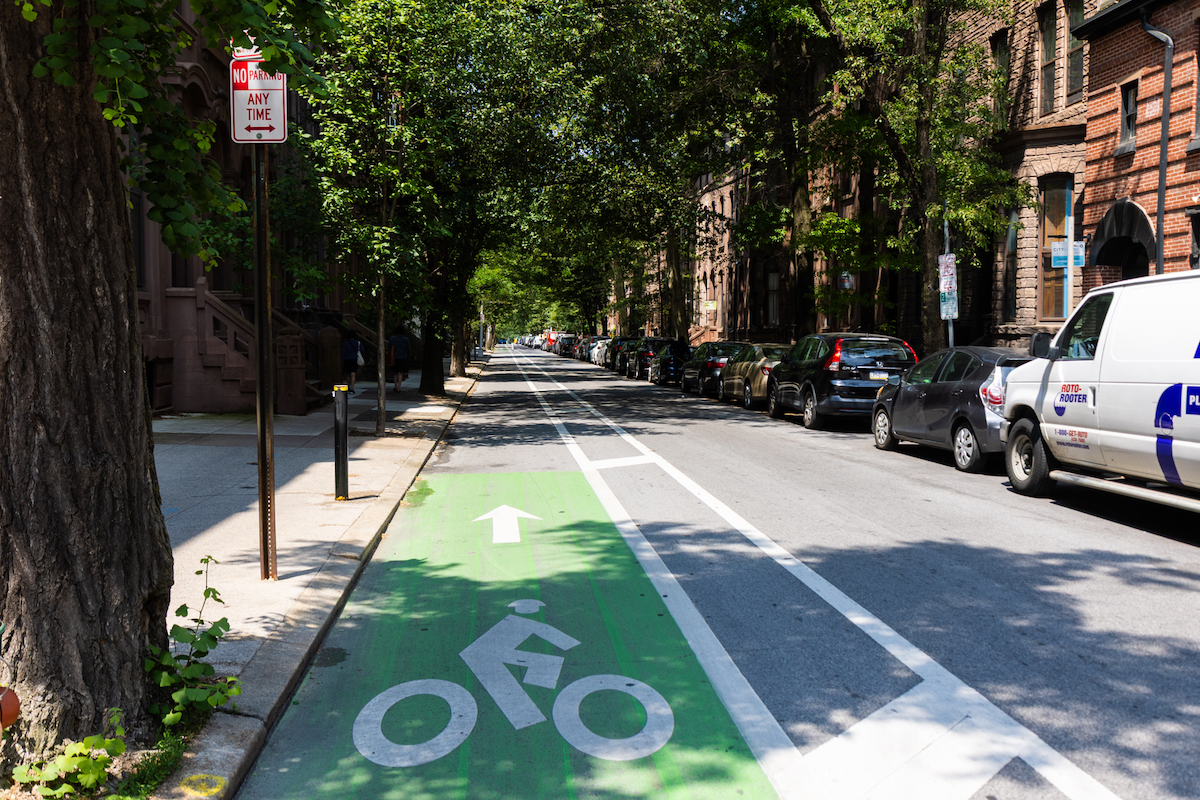 The 2000 block of Spruce Street in Center City Philadelphia