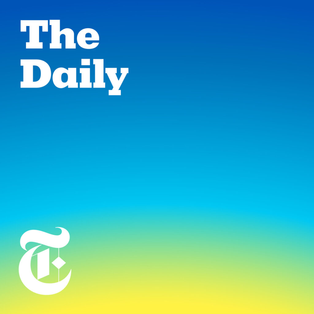 the-daily-album-art The podcast tile graphic for
