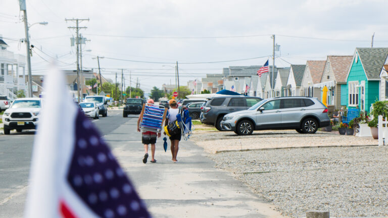 A row of bungalows a block from the beach at South Seaside Park, N.J.