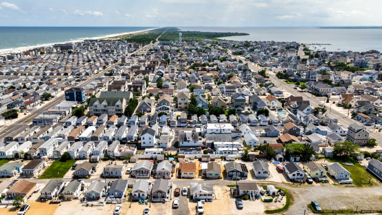 An aerial view of Seaside Park, New Jersey