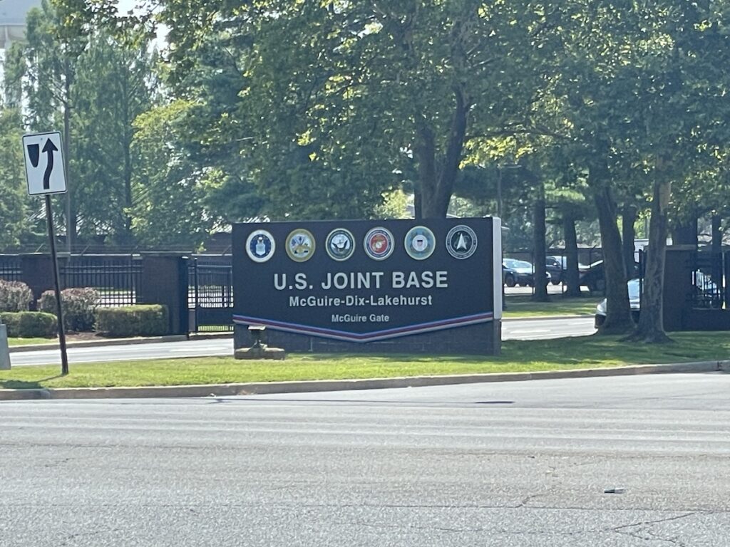 The McGuire Gate at Joint Base McGuire-Dix-Lakehurst