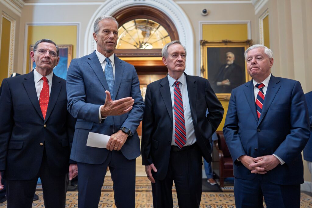 John-Thune-John-Barrasso-Mike-Crapo-Lindsey-Graham John Thune, John Barrasso, Mike Crapo and Lindsey Graham