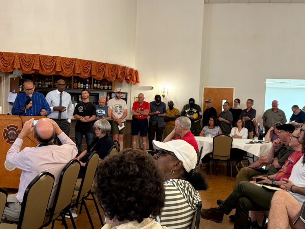 New Castle County residents at Data Center town hall