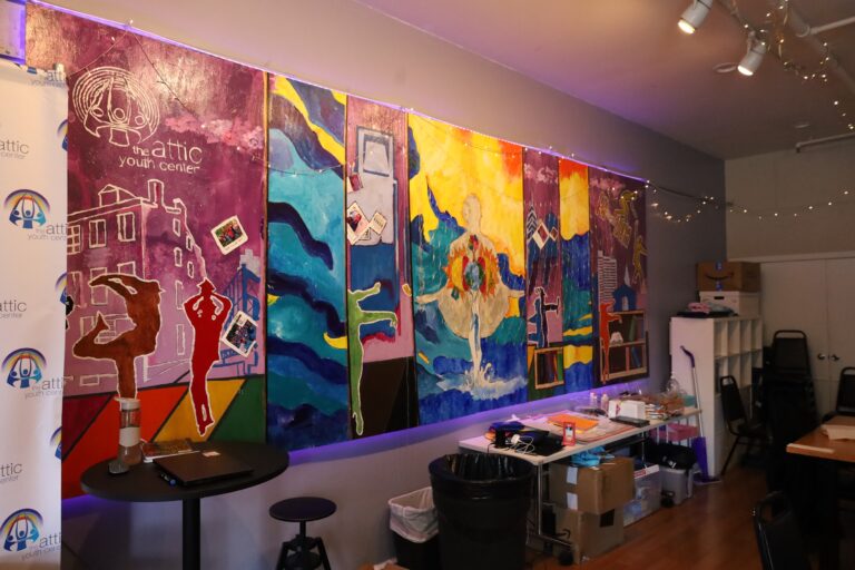 An activity room for youth summer programs at The Attic Youth Center