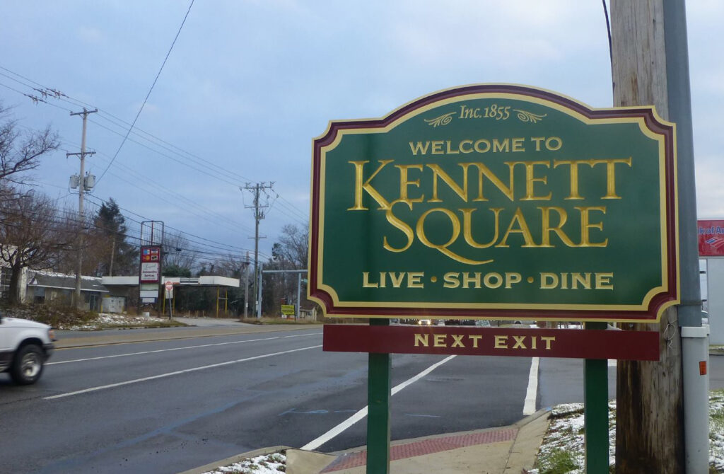 kennett-square-file-genesis-healthcare a welcome sign for Kennett Square