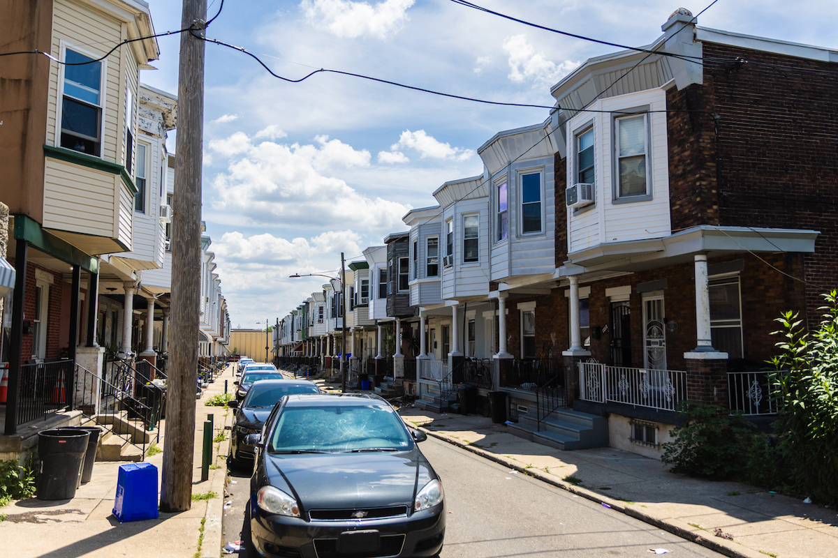 Properties on the 1200 block of Greylock Street in Southwest Philadelphia