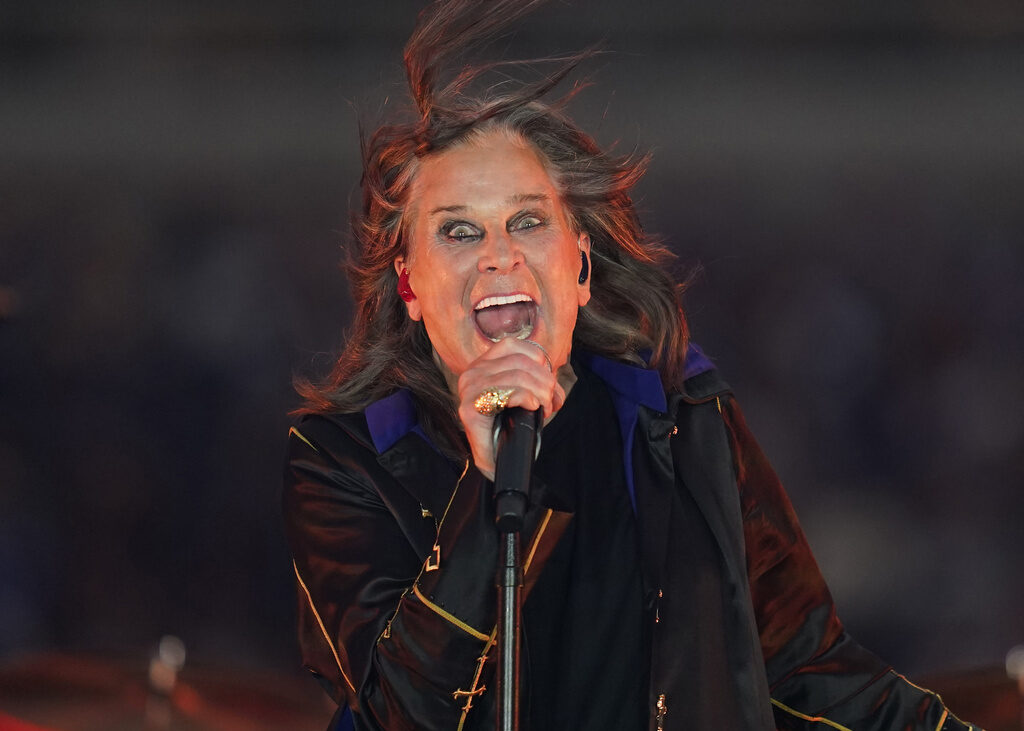 Obit Ozzy Osbourne Ozzy Osbourne sings into a microphone