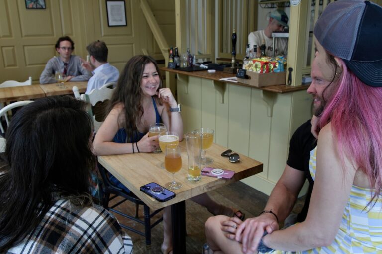 Inside the historic A Man Full of Trouble tavern