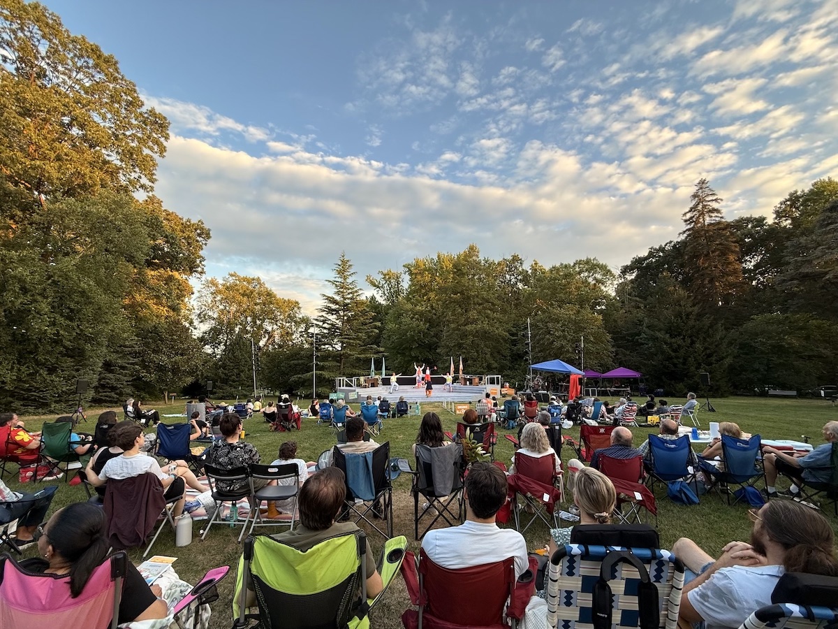 Art and theater lovers gathered at Rockwood Park in Wilmington, Delaware