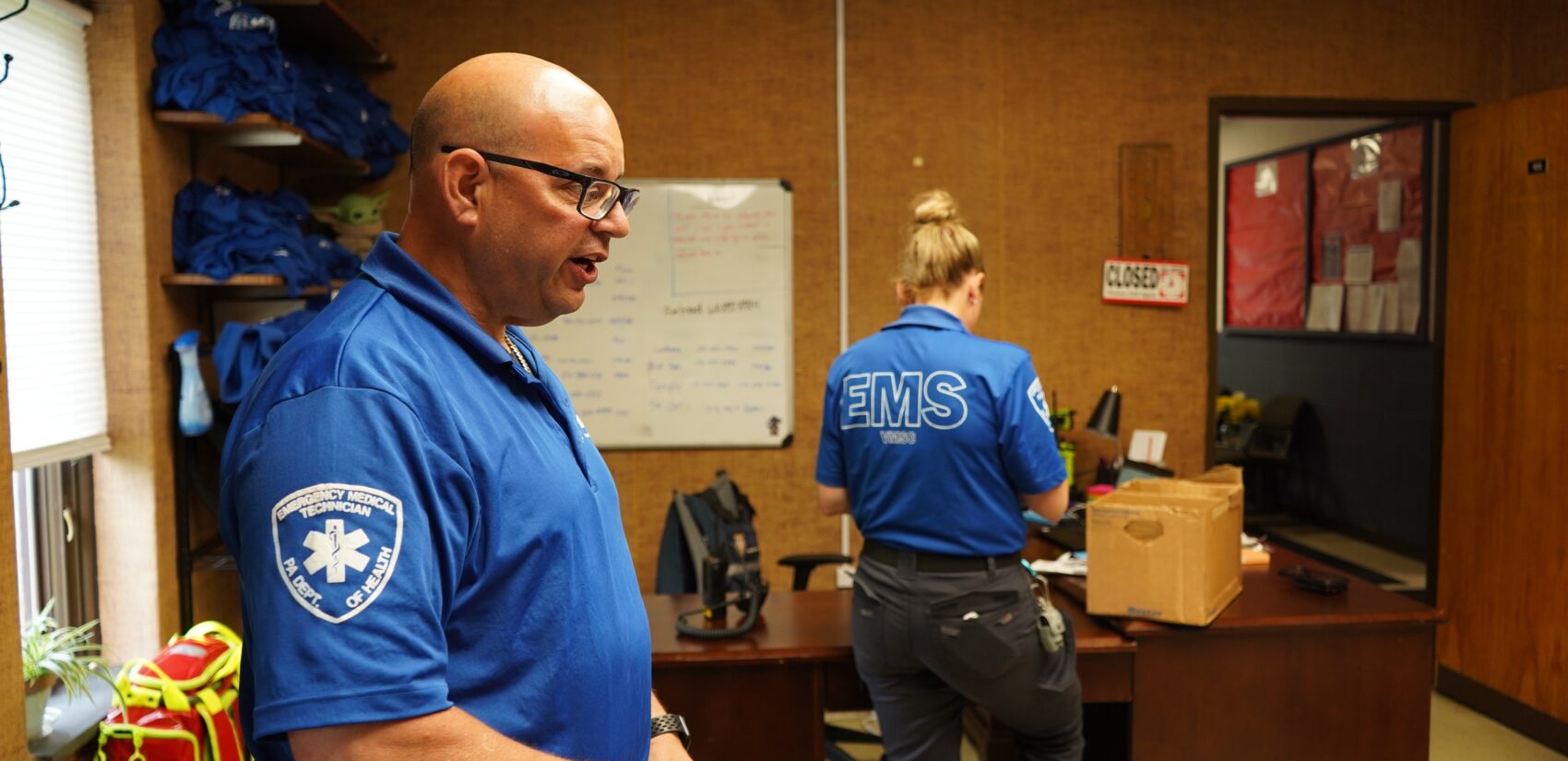 VMSC EMT Dan Baker speaks