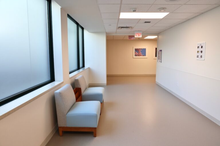 Hallway at Temple's new maternity hospital