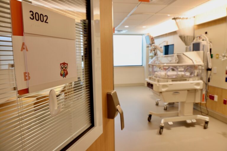 Neonatal intensive care bed at Temple's new maternity hospital