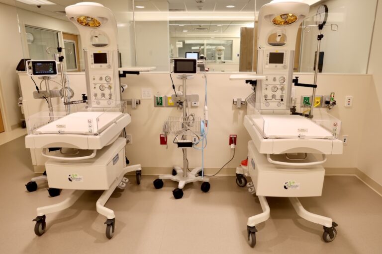 Well-baby beds at Temple's new maternity hospital