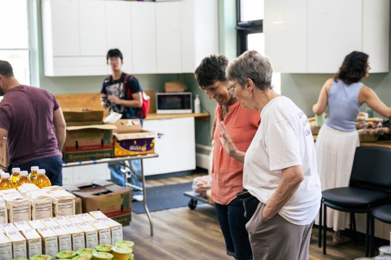 Lutheran Settlement House's senior volunteers talking