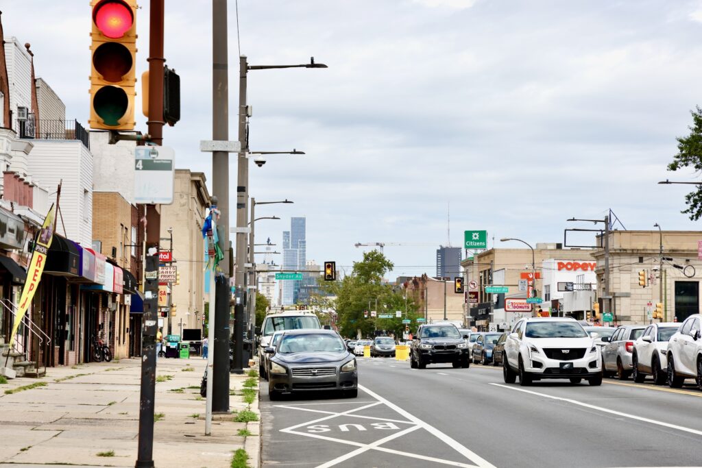 Speed cameras are seen on Broad St.