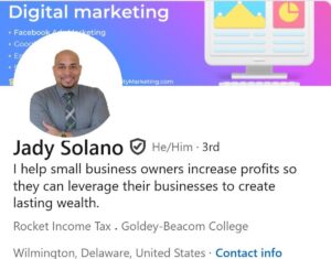 Jady Solano LinkedIN Profile
