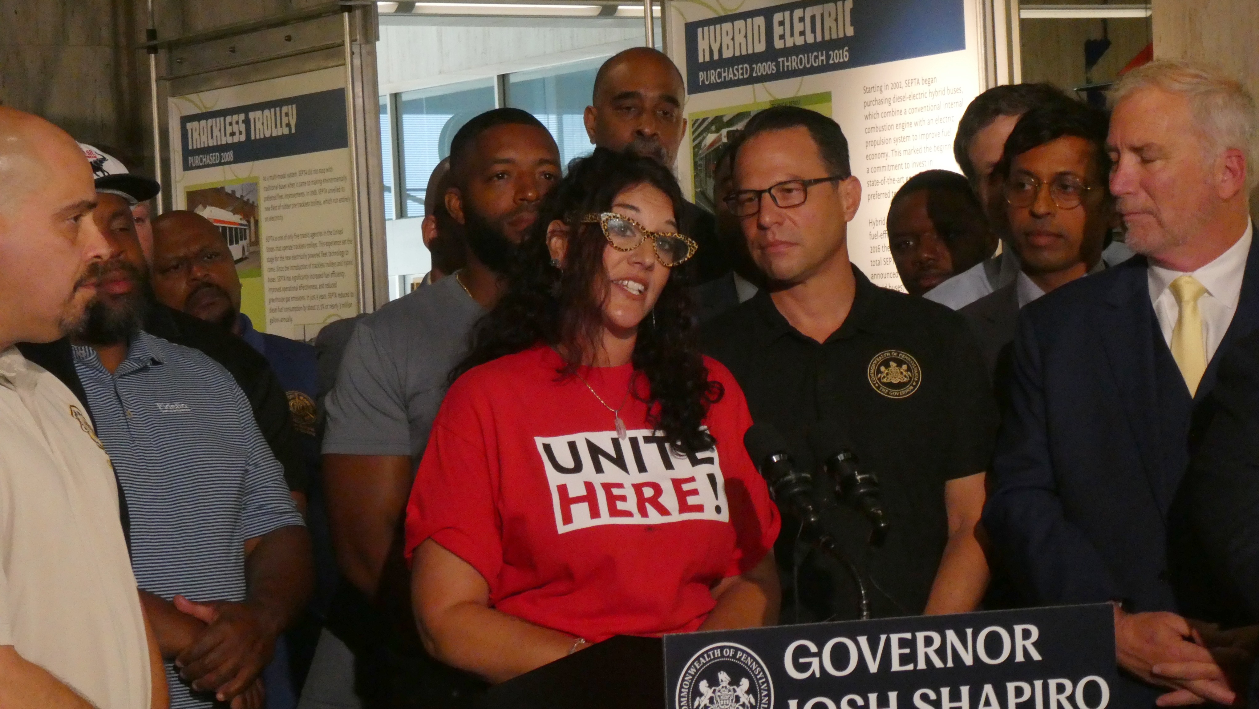 Autumn Fingerhood speaks at SEPTA headquarters
