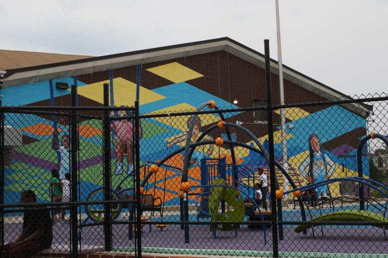 the playground at Christy Rec Center
