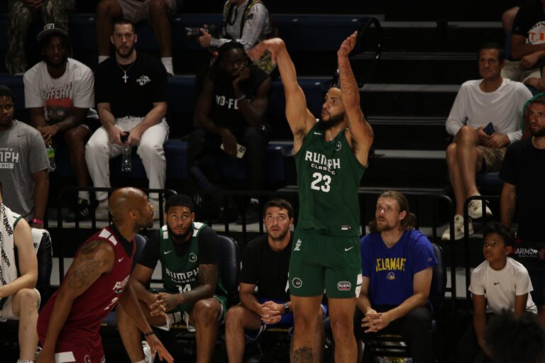 a player shooting a jumpshot