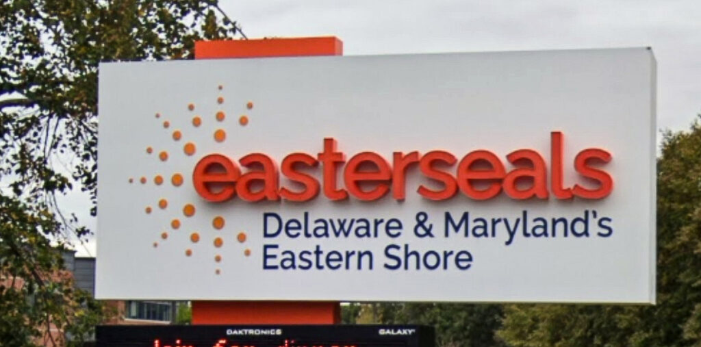 easterseals-file-delaware-maryland-eastern-shore A sign for the disability services organization Easterseals Delaware and Maryland’s Eastern Shore