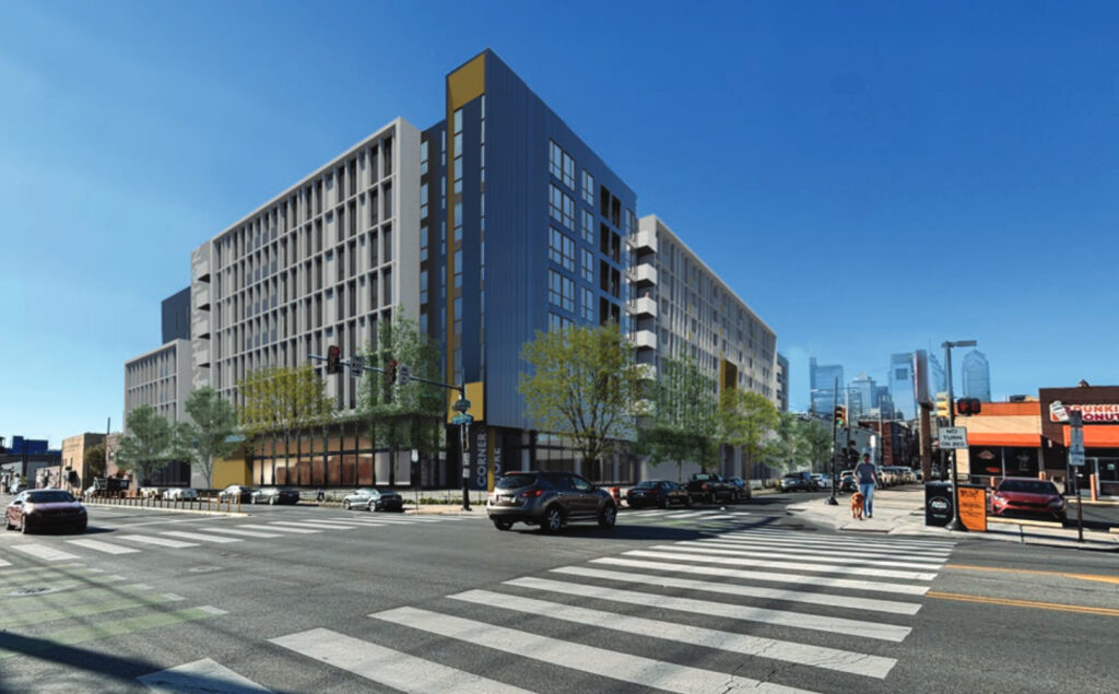 hoa-binh-plaza-new-development-2025 A rendering of the new development at the former site of Hoa Binh Plaza in South Philadelphia