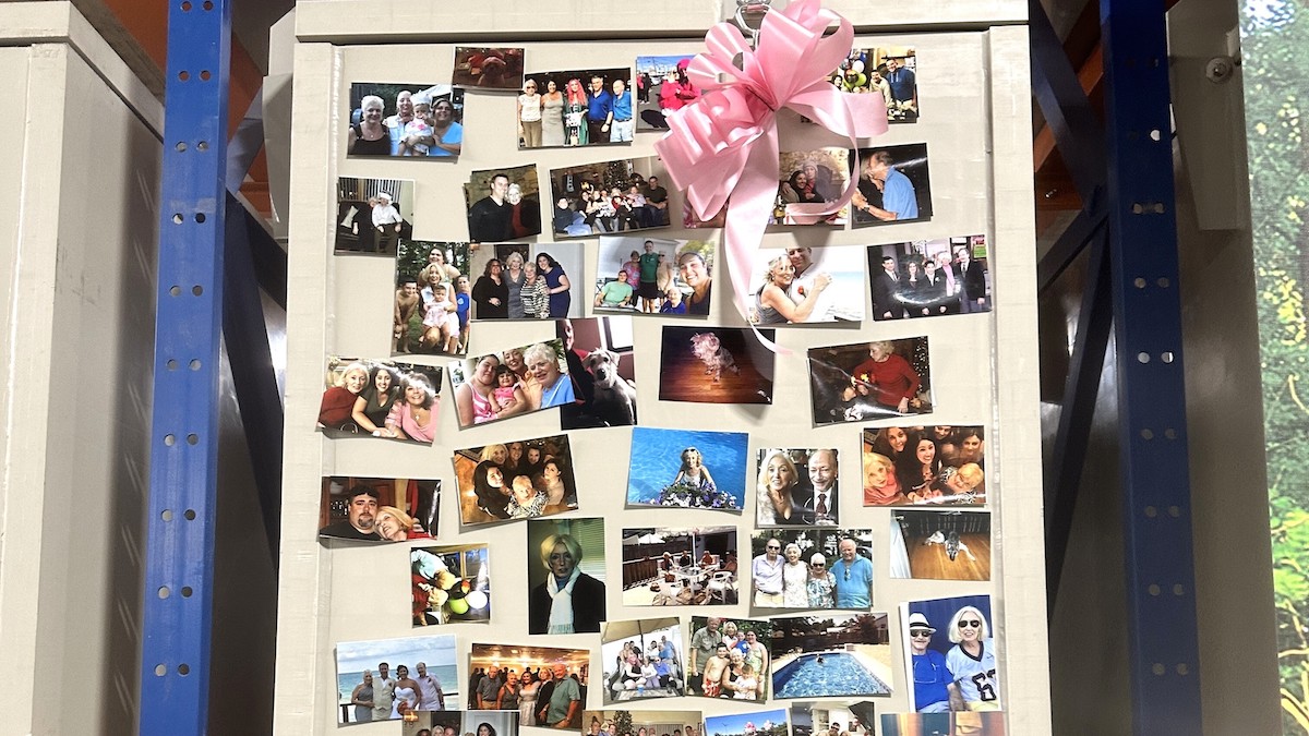 Photo wall collage of Jacqueline Reis Messina