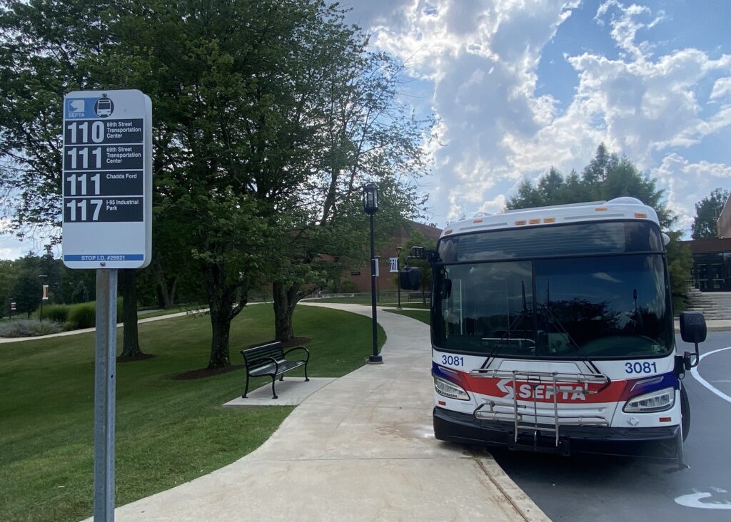 septa-bus-ps-brandywine-g-donahue-2025-08-19-1 A bus pulling up to a bus stop
