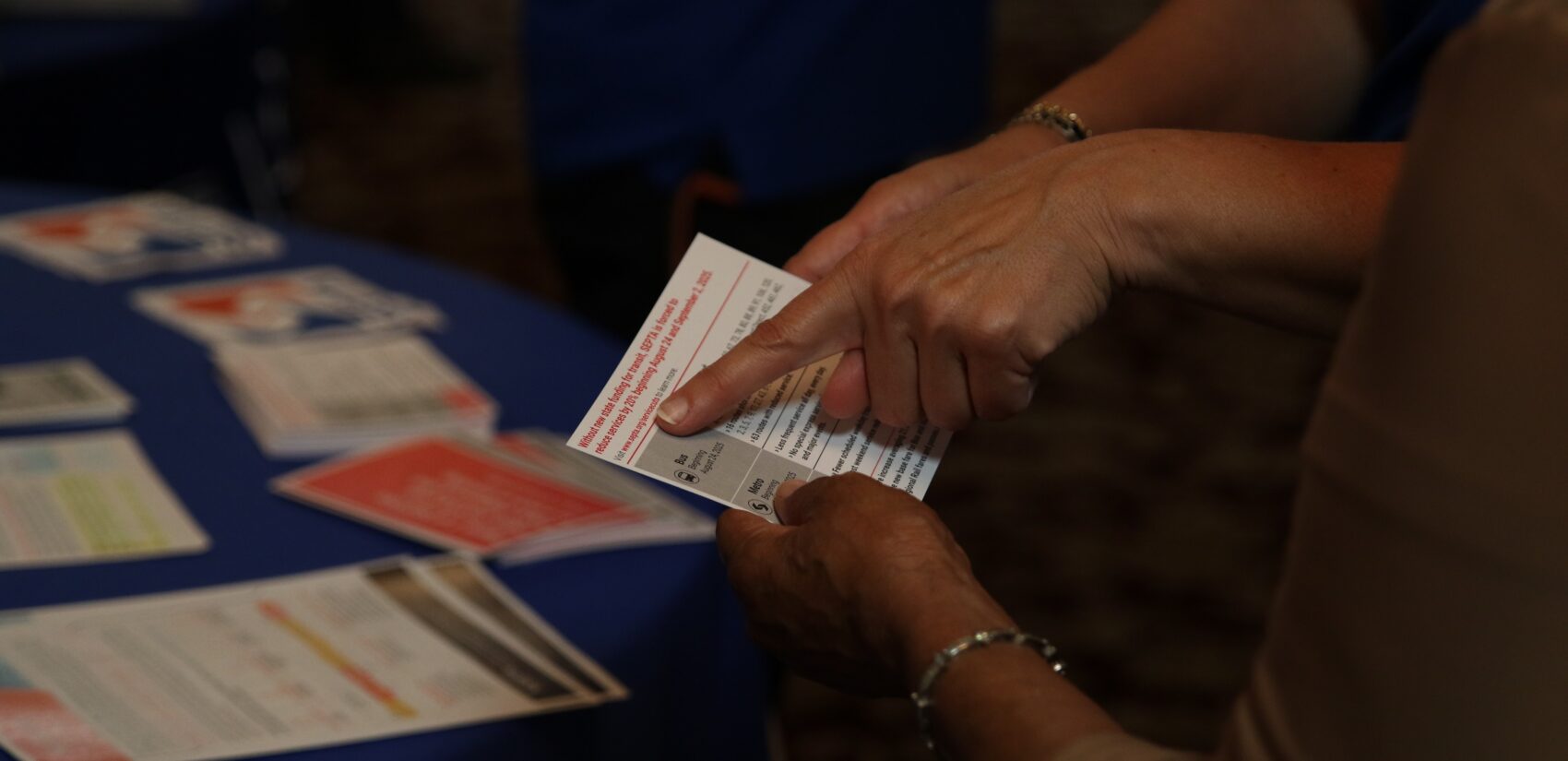 a card with SEPTA information