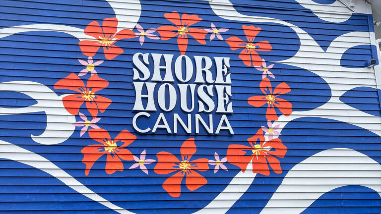 The logo for the Shore House Canna recreational cannabis shop in West Cape May, New Jersey.