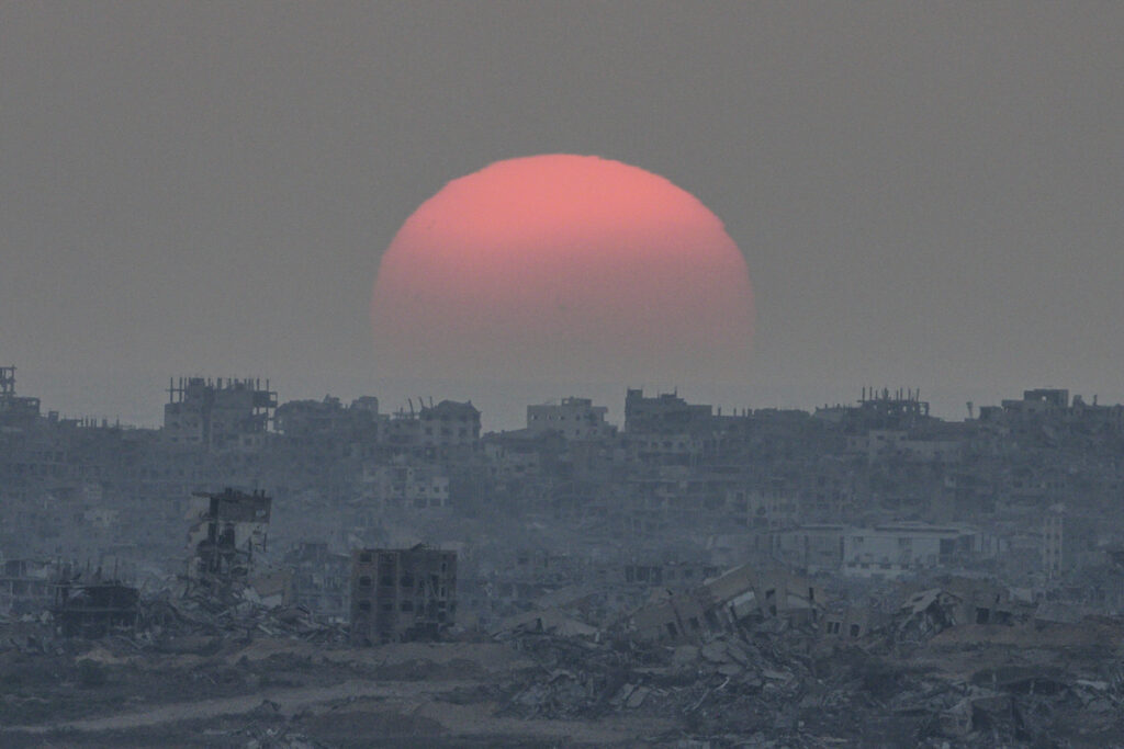 APTOPIX Israel Palestinians Gaza Sunset in Gaza