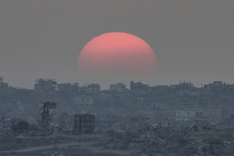 Sunset in Gaza